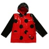 Girl's Red Ladybug Rain Coat - Sizes 4/5 and 6/7