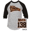 The Misfits - Mens Astro Zombies Baseball T-Shirt In Heather Grey/Black