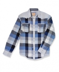 Be rad in plaid. This shirt from Triple Fat Goose amps up your wardrobe.