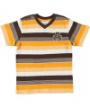 Akademiks Angio V-Neck T-Shirt (Sizes 2T - 4T) - orange, 4t