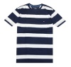 Tommy Hilfiger Men Wide Stripes Crew Neck Logo T-shirt