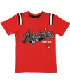 Akademiks Rugby Club T-Shirt (Sizes 4 - 7) - red, 7