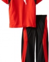 Puma - Kids Boys 2-7 Little Iconic Performance Pant Set, High Risk Red, 5