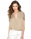 GUESS by Marciano Women's Crissy Top, EGYPTIAN SAND (SMALL)