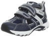 Geox Cstark4 Running Shoe (Toddler/Little Kid),Navy/White,25 EU/8.5 M US Toddler