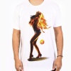 Two In The Shirt Fire Men's Short-Sleeve Graphic Shirt - White / Large