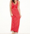 G by GUESS Women's Caylin Halter Maxi Dress, RED SHERBERT MULTI (XS)
