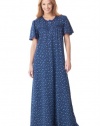 Dreams & Co. Women's Plus Size Long Cotton Knit Gown By Dreams & Co