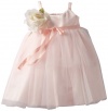 Us Angels Baby-Girls Infant Ballerina Inspired Dress, Blush Pink, 18 Months