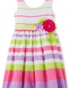 Bonnie Jean Girls 2-6X Linen Stripe Dress