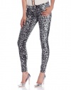 7 For All Mankind Women's The Skinny Gummy Jean in Snow Leopard