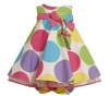 Bonnie Baby Girls Infant Multi Dot Birthday Dress, Multi, 12 Months