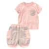 Zehui Baby Girls Short Sleeves Shirts 2 PCS Set Outfits Tops+Dots Pants 3T