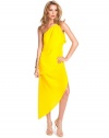 GUESS by Marciano Women's Baylyn One-Shoulder Dress, LEMON DROP (XS)