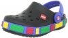 Crocs Crocband Lego Clog (Toddler/Little Kid),Black/Sea Blue,10-11 M US Little Kid