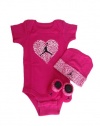 Nike Jordan Infant New Born Baby Boy/Girl Shoulder Bodysuit, Booties and Cap 0-6 Months One Set 3 Piece Set