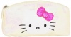 FAB Starpoint Girls 7-16 Hello Kitty Sparkle Glitter Cosmetic Pouch Natural, White, One Size