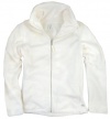Calvin Klein Women's Ivory Full Zip Fleece Jacket