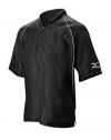 Mizuno Men's Premier G3 Short Sleeve Batting Jersey (Black, Large)