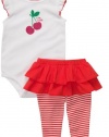Carters Little Cutie Cherry Tutu Legging Set RED 6 Mo
