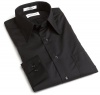 Van Heusen Men's Big Long Sleeve Wrinkle Free Poplin Solid Shirt, Black, 18 - 32/33
