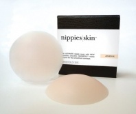Nippies Skin - Reusable Natural Looking Ultra Thin Matte Silicone Nipple Cover Pasties - ADHESIVE - Light