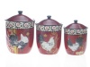 Certified International La Provence Rooster Canister Set, 3-Piece