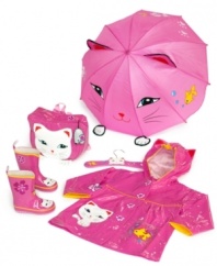 Keep her paws purrfectly dry with these ridiculously fun Kidorable rain coats.