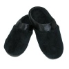ISOTONER Women's PillowStep Microterry Clog Slipper, Black, 9 1/2 - 10