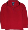 Polo Ralph Lauren Toddler Boys Tipped Half Zip Pullover, Red, 5