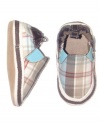 Boys Robeez Day Out Plaid Soft Sole Baby Crib Shoes by Robeez - Multi-colored - 12-18 Mths