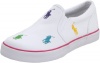 Polo by Ralph Lauren Bal Harbour Repeat Sneaker (Toddler/Little Kid/Big Kid),White/Multi,2 M US Infant