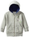 Diesel Baby-boys Infant Soppiyb Zip Hoodie with Front Pocket lucky Boy, Grey, 12 Months