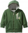 Diesel Baby-boys Infant Soppiyb Zip Hoodie with Front Pocket lucky Boy, Green, 24 Months