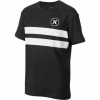 Hurley - Boys Block Party T-Shirt, Size: Small, Color: Heather Black W/White Stripe