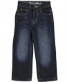Akademiks Bounceback Straight Fit Jeans (Sizes 8 - 18) - indigo, 12
