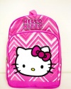 FAB Starpoint Girls 2-6X Hello Kitty 16 Inch Zig Zag Backpack, White/Pink, One Size