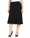Sag Harbor Women's Plus-Size Gored Bistretch Skirt