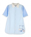 Rene Rofe Boys I'm the Baby Velour Gown (Size 0-6M) - blue, 0 - 6 months
