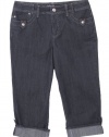 Style&co. Jeans, Women's Tummy Control Convertible Capri Rinse 12