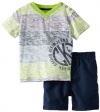 Calvin Klein Baby-Boys Infant Big Stripes Top with Shorts
