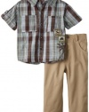 Little Rebels Boys 2-7 2 Piece Watch Your Back Dino Pant Set