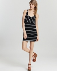 Head to the shore in a playful Volcom stripe dress and get ready to party in beach-ready style--all you need are sandals and your glowing tan.