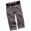 GUESS Kids Baby Boy Belted Five-Pocket Jeans (12-24M), GREY (24M)