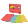Post-it Super Sticky Notes--Assorted, 5 7/8 x 7 7/8 Inches, 45-Sheet Pad (4 Pack)