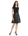 Ellen Tracy Women's Short-Sleeve Pleated-Skirt Dress