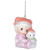Precious Moments , 2011 Dated Ornament Baby's First Christmas Girl
