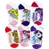 My Little Pony Friendship is Magic 6-Pack Ankle Socks Size 4-6