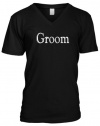 Groom Lover Marriage Bride Wedding Party Eternal Love Men's Size V-Neck T-shirt Tee