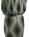 Vince Camuto Women's Geometric Blouson Dress